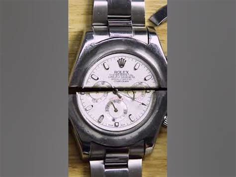 Rolex being Cut in Half by a Desktop Waterjet 